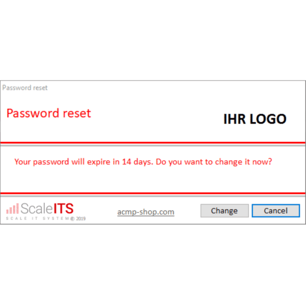 ACMP User Password Reset Reminder